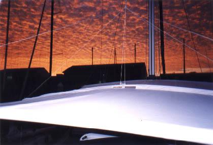 Sunset at the marina
